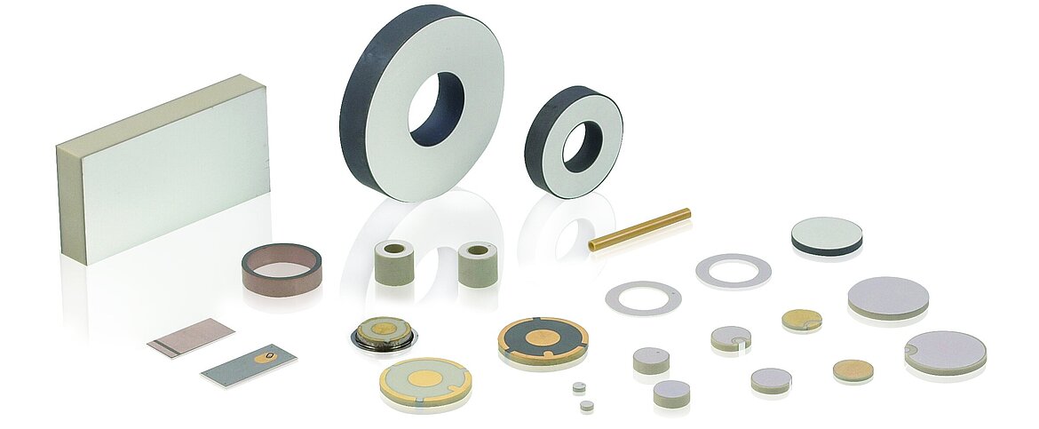 有着广泛应用的多种标准及定制压电陶瓷元件（图片来源：PI）